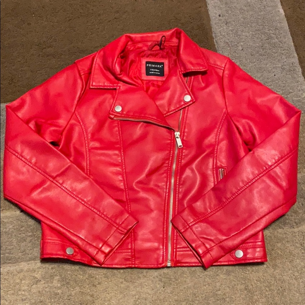 Red Pleather Jacket